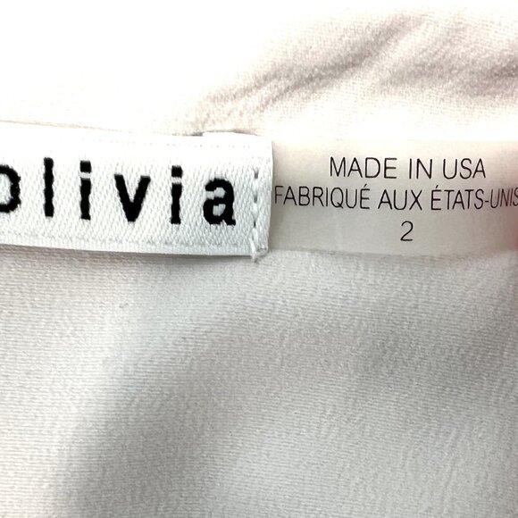 Alice + Olivia SET Mini Skirt SZ: 2 & Top SZ XS Ivory Cream Guipure Lace - Picture 13 of 14